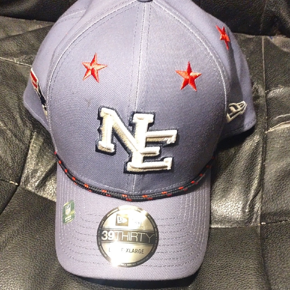 New Era Light Purple Cap with Red Stars and White 'NE' Logo